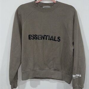 Fear of God Essentials Men's Tan Crewneck Sweater